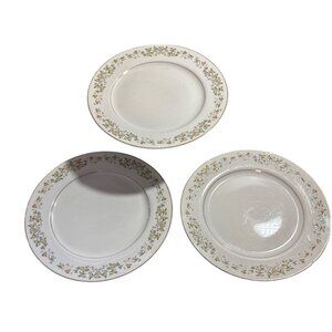 Towne House Dinner Plates Summerlace Fine China Set Of 3 Floral 10.25" Japan